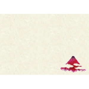 赤富士（オールシーズン）尺3紙マット（上質紙）【100枚入】