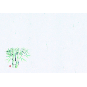 竹（オールシーズン）描き下ろしデザイン 尺3紙マット（上質紙）【100枚入】