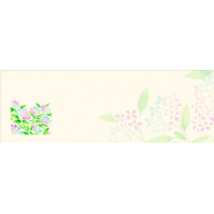 アジサイ（5月～6月）四季の花シリーズ 箸置き紙マット（上質紙）【100枚入】