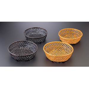 紙スキ鍋 奉書 竹製受籠 茶 24cm
