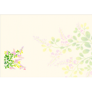 ハギ（4月～6月）四季の花シリーズ 尺3紙マット（上質紙）【100枚入】