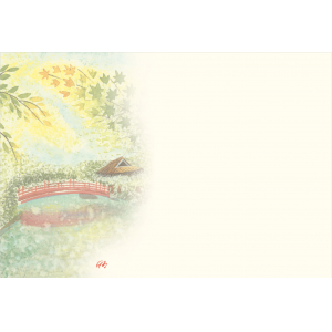 Ｆ６３２　尺３紙マット寺社シリーズ　夏（６～７月）100枚入