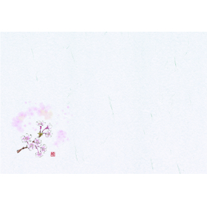 Ｎ１２８　尺３紙マット　桜　100枚入