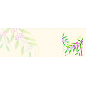 ムラサキシキブ（9月～11月）四季の花シリーズ 箸置き紙マット（上質紙）【100枚入】
