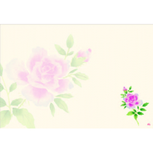 バラ（4月～6月）四季の花シリーズ 尺3紙マット（上質紙）【100枚入】