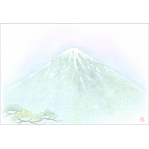 Ｆ８０４　尺３紙マット着物柄シリーズ　富士山　100枚入