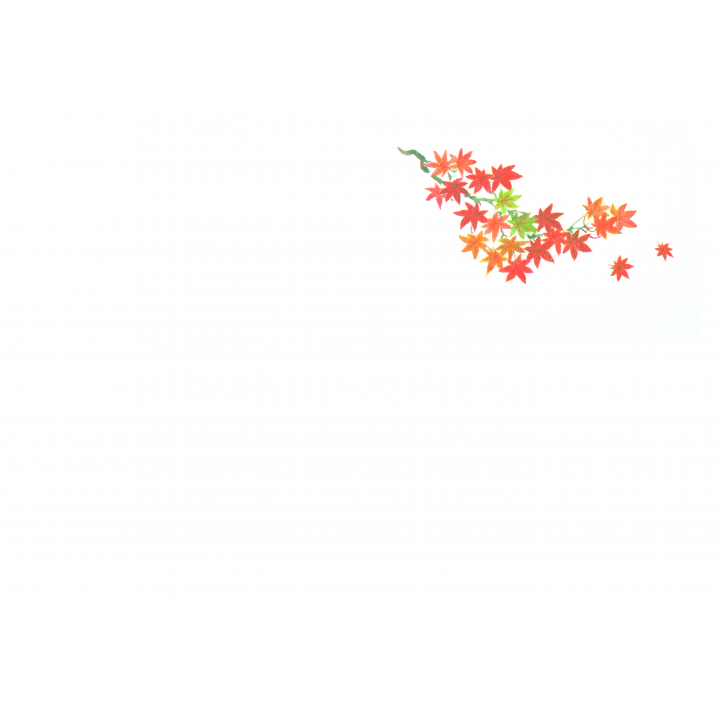 Ｆ０１４　紙マット尺３　紅葉（９月～１０月）100枚入