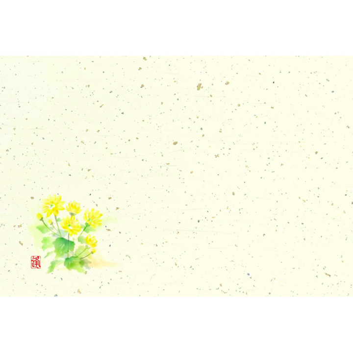 Ｆ１０７　カラー紙マット尺３　菊　100枚入