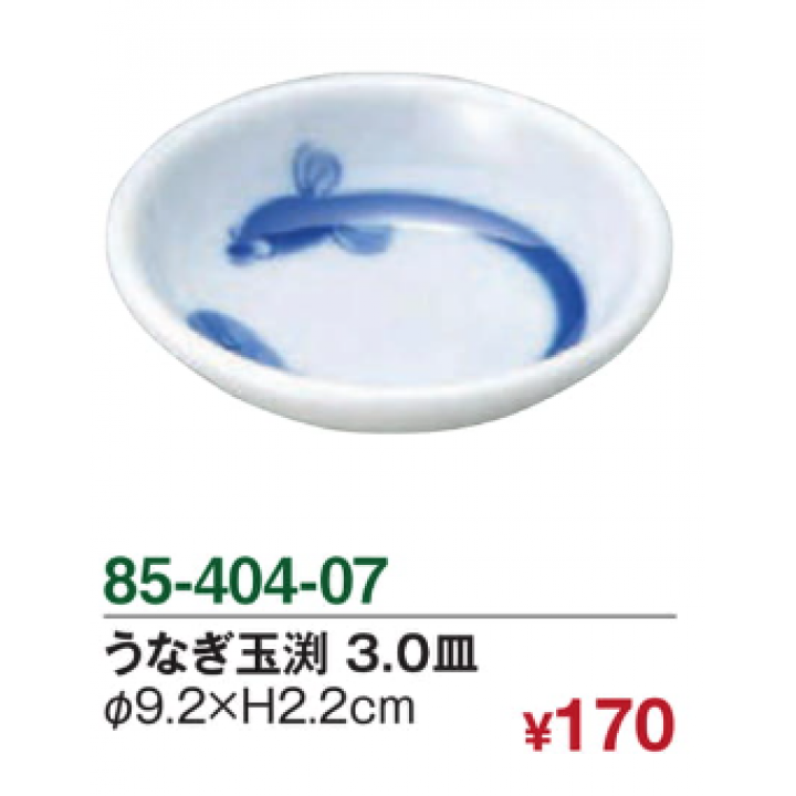 うなぎ玉渕　3.0皿
