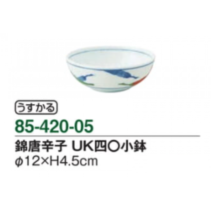 錦唐辛子　UK40小鉢