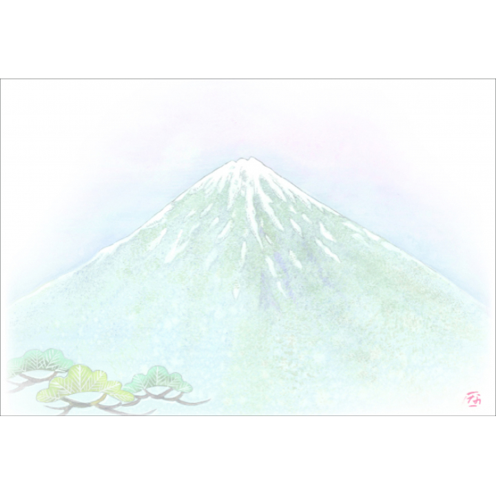 Ｆ８０４　尺３紙マット着物柄シリーズ　富士山　100枚入