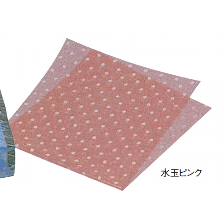 ポリ風呂敷【100枚入】 水玉ピンク（大）
