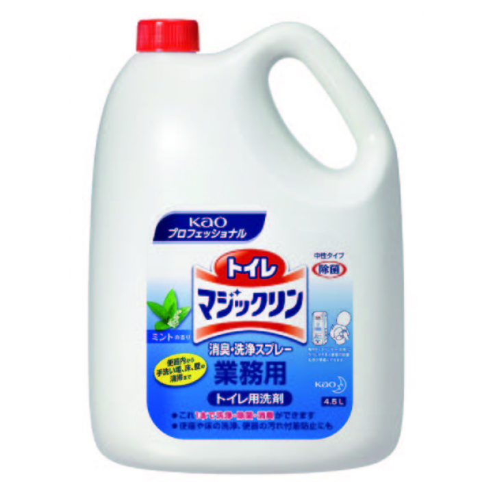 トイレ用洗剤 トイレマジックリン消臭・洗浄スプレー 4.5L 4本入り