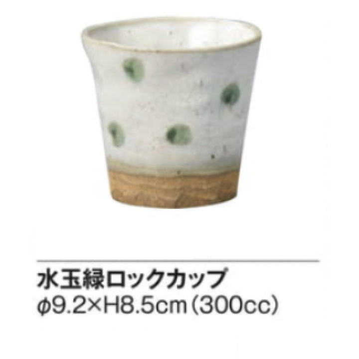 水玉緑ロックカップ