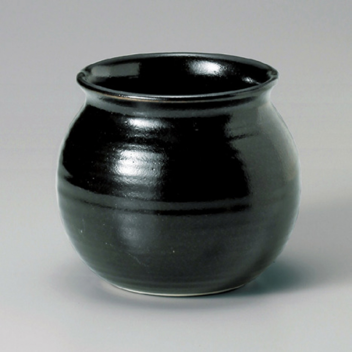 柚子天目アラ入（萬古焼）