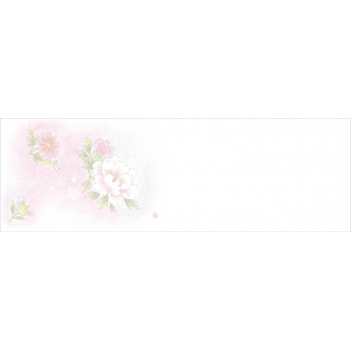 Ｆ８１２　尺３紙マット着物柄シリーズ　牡丹・菊・橘・桜　100枚入