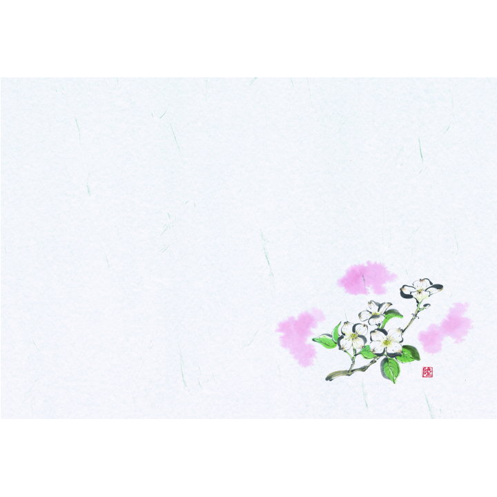 Ｎ１２９　尺３紙マット　花水木　100枚入